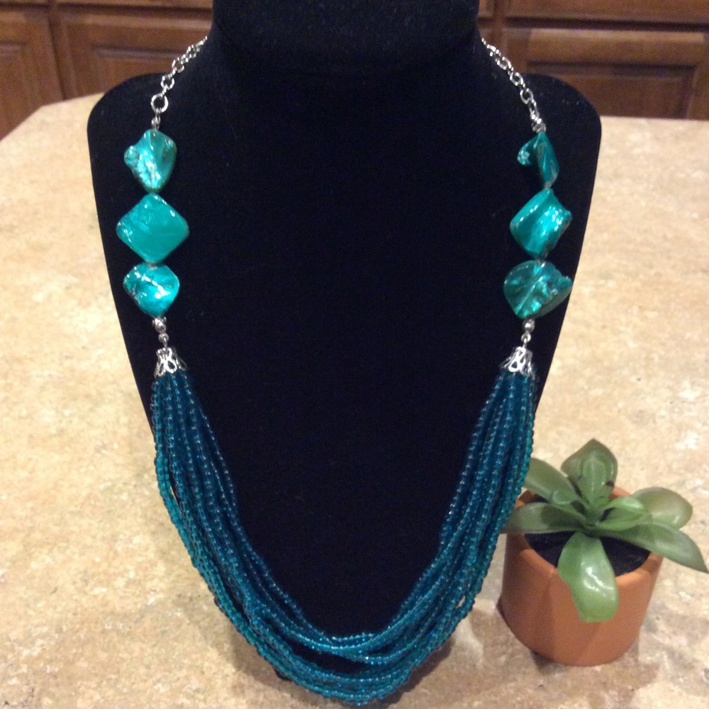 Fashion Cluster Beaded Necklace